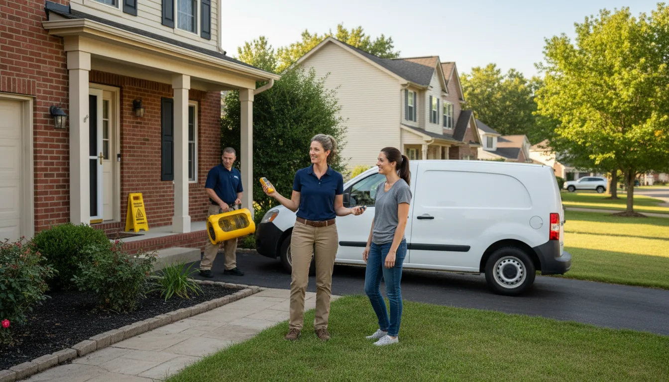 Water restoration image for Dehumidification And Cleanup Services in Hemlock, IN